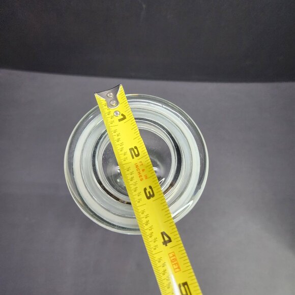 Vintage Clear Glass Bottle Carafe Decanter with Lid 1 Liter 10'' Tall - Picture 7 of 7